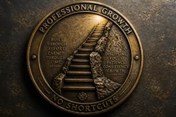 Business leadership compass logo - Do The Work Stay The Course No Shortcuts